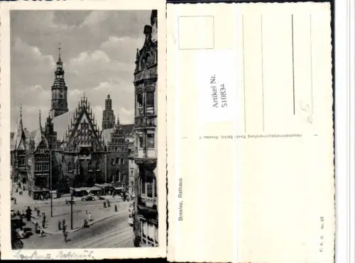 510834,Poland Breslau Wrocław Rathaus