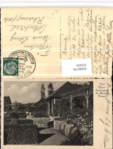 515154,Poland Bad Polzin Polczyn-Zdroj Laubengang der Blumenterrasse Pommern