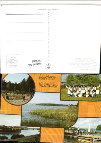 523283,Poland Pojezierze Kaszubskie Kaschubische Seenplatte Tracht Mehrbildkarte