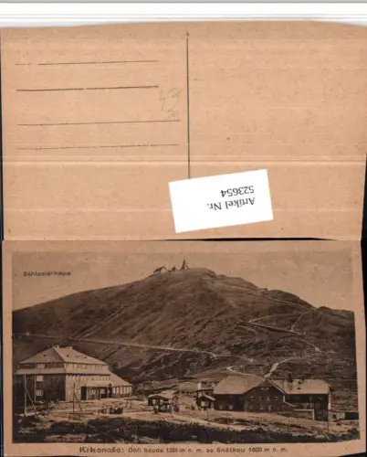 523654,Krkonose Obri bouda Schlesierhaus b. Karpacz Krummhübel