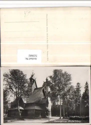 523682,Riesengebirge Kirche Wang b. Karpacz Krummhübel
