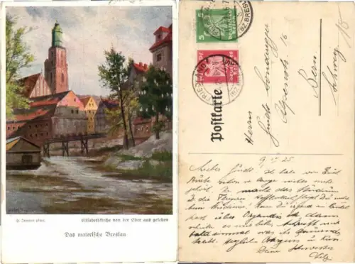 62170,Breslau Elisabethkirche sig. H. Irmann