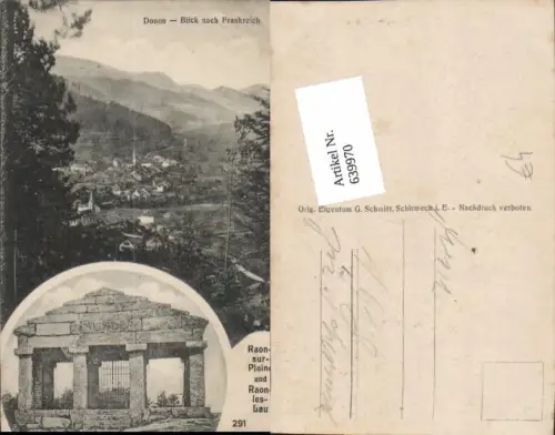 639970,Donon Blick n. Frankreich Grandfontaine France