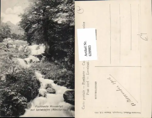 639983,Munster Munsterthal Fischboedle Wasserfall m. Spitzköpfen France