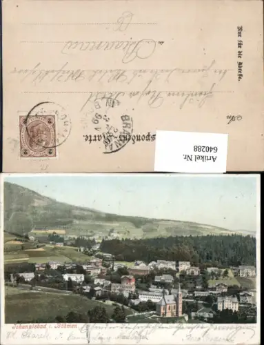 640288,Johannisbad in Böhmen Janske Lazne Sudeten Riesengebirge 1899