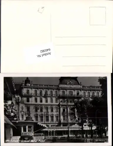 640382,Karlsbad Böhmen Grand Hotel Pupp