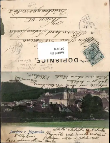 641050,Pozdrav z Nepomuku Nepomuk Westböhmen Böhmen Plzen Pilsen
