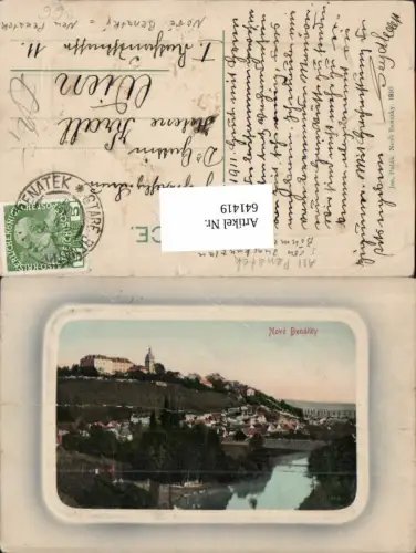 641419,Präge Lithographie Nove Benatky Penatek Jungbunzlau Böhmen