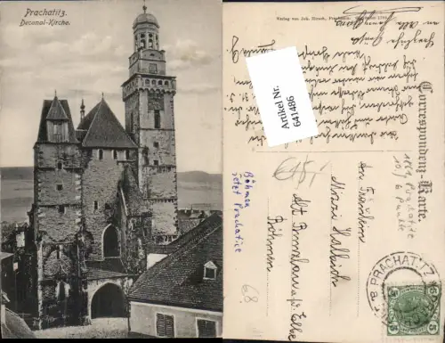 641486,Prachatitz Prachatice Decanal Kirche Böhmen