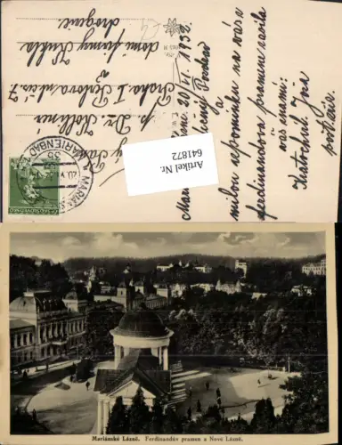 641872,Marienbad Marianske Lazne bei Eger Cheb Ferdinandsplatz Nove Lazne