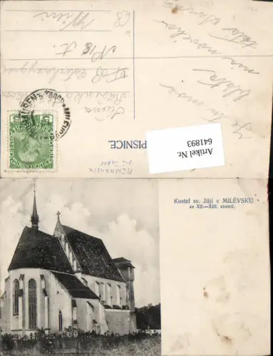 641893,Kostel Jilji v Milevsku Kirche Böhmen Mühlhausen b. Tabor