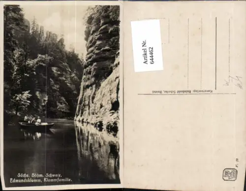 644462,Sächsische Schweiz Edmundsklamm Herrnskretschen Hrensko Böhmen