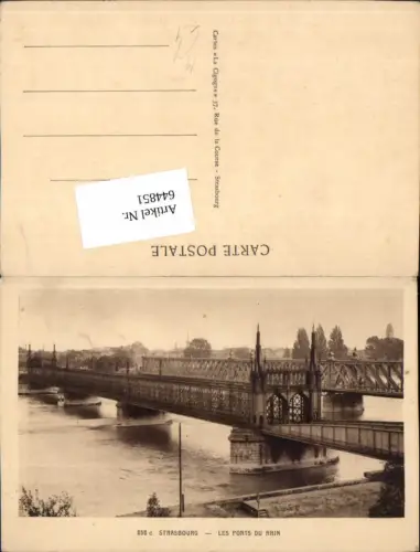 644851,Elsass Strasbourg Strassburg Alsace Brücke Les Pont du Rhin Rheinbrücke