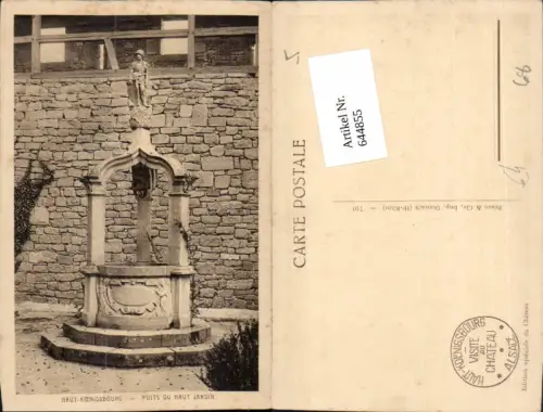 644855,Elsass Haut Königsburg Brunnen