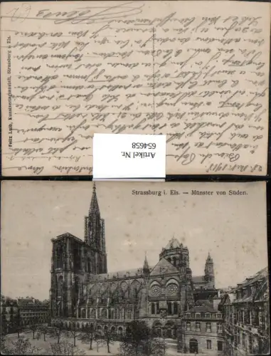 654658,Strasbourg Straßburg i. Elsass Münster von Süden France