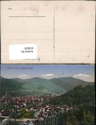 654659,Thann mit Engelsburg France Elsass