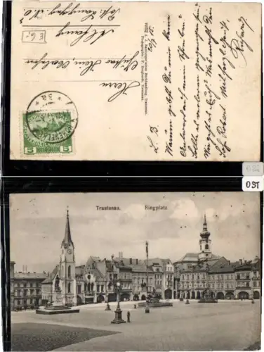 67373,Trautenau Trutnov Ringplatz 1915