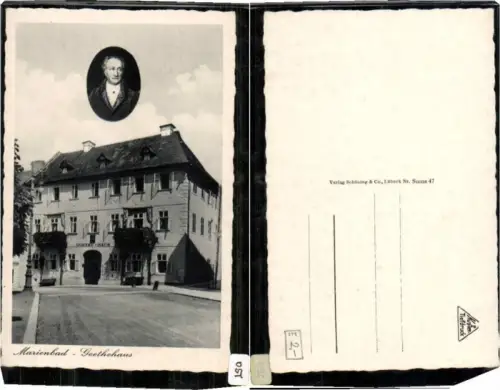 67433,Marienbad Goethehaus 1940