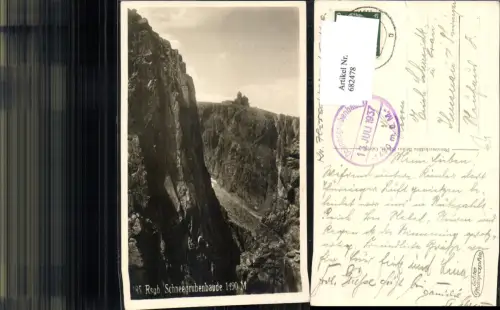 682478 Riesengebirge Schneegrubenbaude Baude Hirschberg Schlesien