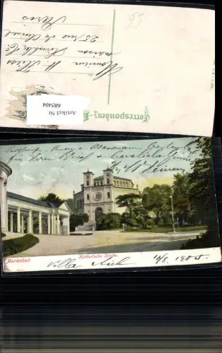 685404 Marienbad Katholische Kirche 1905
