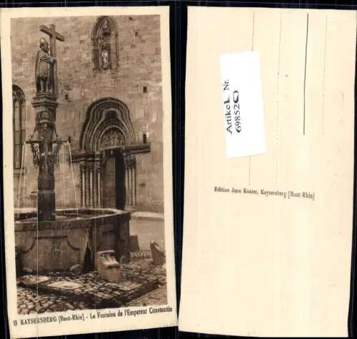 698520 Elsass Haut Rhin Kaysersberg Brunnen