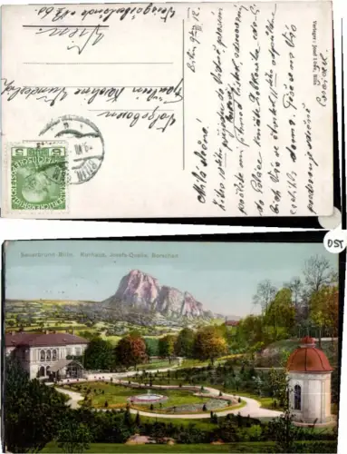 70614,Sauerbrunn Bilin Kurhaus Borschen 1912