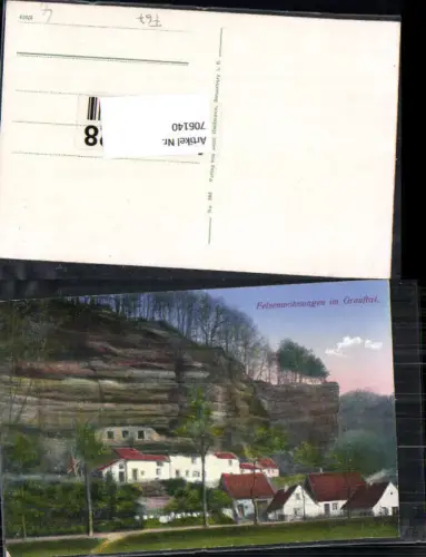 706140 Strassburg im Elsass Felsenwohnungen im Graufthal Eschbourg
