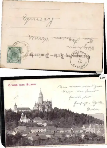 70646,Gruss aus Busau Bouzov 1900