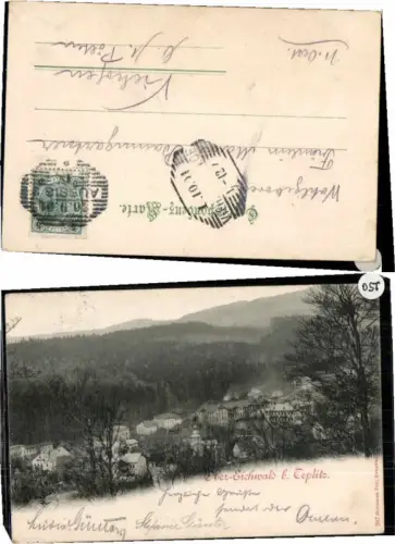 70648,Ober Eichwald b. Teplitz Teplice Settenz 1898