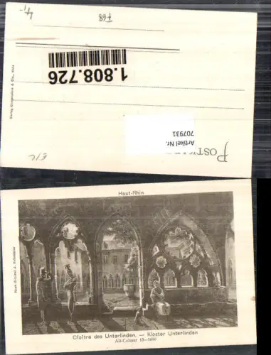 707931 France Colmar Elsass Cloitre des Unterlinden Kloster Haut-Rhin