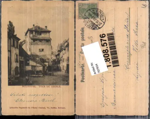 707934 France Elsass Mulhouse Mülhausen Tour du Diable