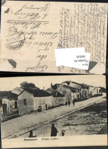 709535 Elsass Amenecourt Franz. Lothringen K.D. Feldpost 121