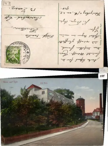 71045,Gruss aus Eger Alte Burg 1920