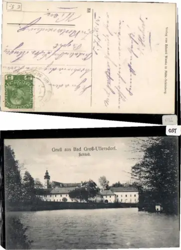 71096,Gruss aus Bad Ullersdorf Schloss 1910