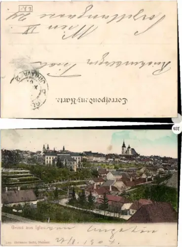 71114,Gruss aus Iglau Jihlava Totale 1904