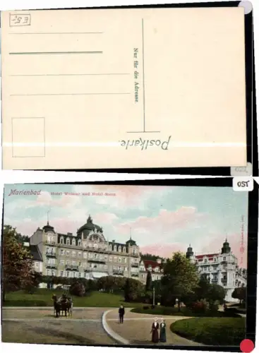 71133,Marienbad Hotel Weimar Hotel Stern Kutsche 1910