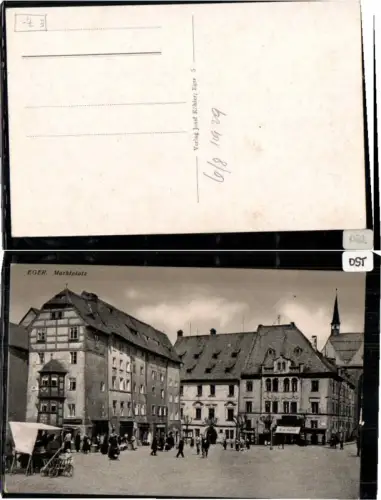 71156,Eger Partie am Marktplatz 1910