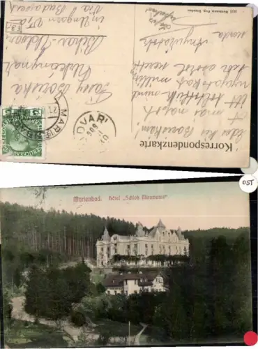 71186,Marienbad Hotel Schloss Miramonte 1910 pub Poy 936