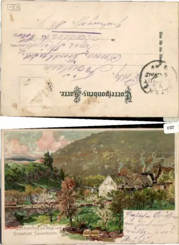 71229,Eichenhof b. Giesshübl Sauerbrunn Strützel Otto sign.