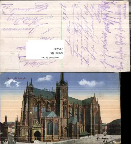 715749 Metz Elsass Alsace Kathedrale Feldpost