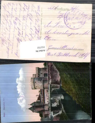 715752 Metz Elsass Alsace Deutsches Tor Feldpost Gaurettersheim Bütthard