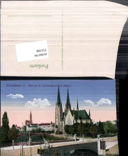 715788 Straßburg Strasbourg Elsass Garnisonkirche