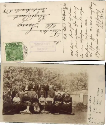 71992,FotoAK Familie in Adolfsthal Adolfov Holubov Krumau