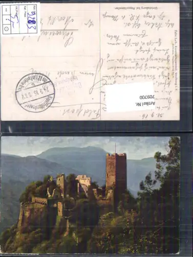 Elsass Heinrich Hoffmann Vogesen Ulrichsburg Rappoltsweiler Feldpost Schweinfurt