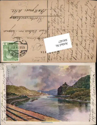 Lithographie F. Kopallik Aussig an der Elbe Usti nad Labem Schreckenstein Philipp e Kramer CIV