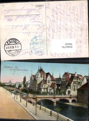 Strassburg im Elsass Strasbourg Am Lezay Marnesia Staden Feldpost Rufach