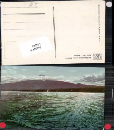 144205,Pico Alto Azoren Norddeutscher Lloyd Bremen