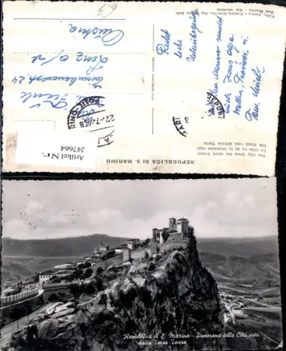 247664,Repubblica Republik San Marino Panorama della Citta visto dalla Terra Torre