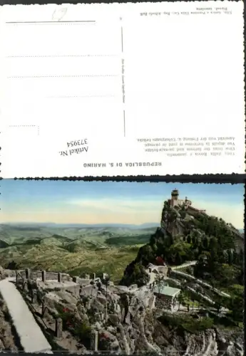 373954,San Marino Vista dalla Rocca e passerella Aussicht von d. Festung