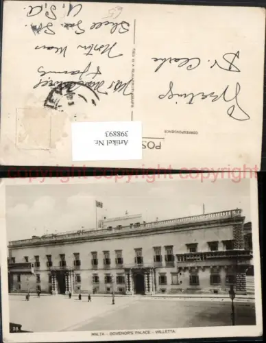 398893,Malta Valletta Govenors Palace Gebäude